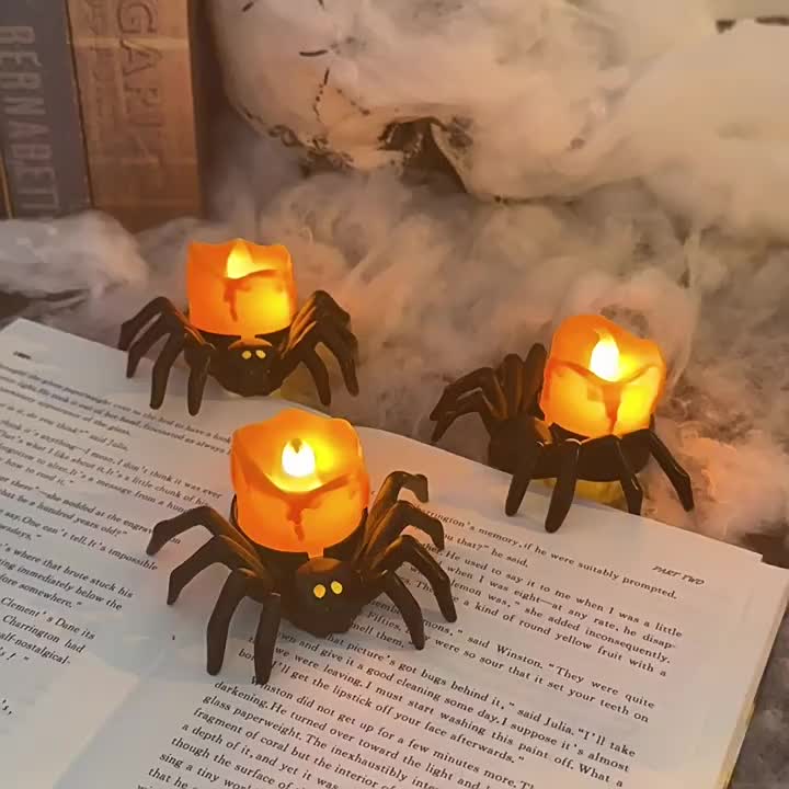 Halloween Spider Candle Light
