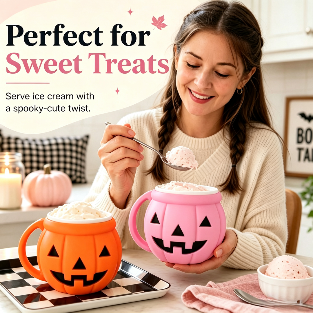 Halloween Pumpkin Ice Cream Cup
