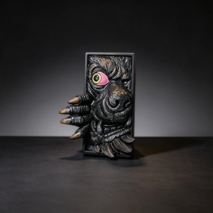Gothic monster peeping bookend