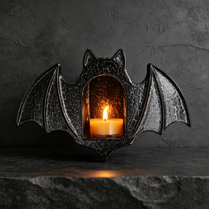 Vintage Bat Candlestick