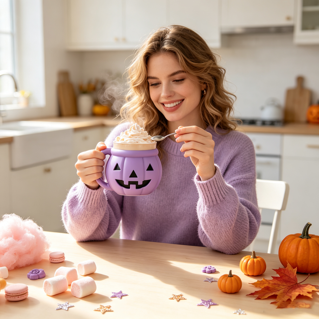 Halloween Pumpkin Ice Cream Cup