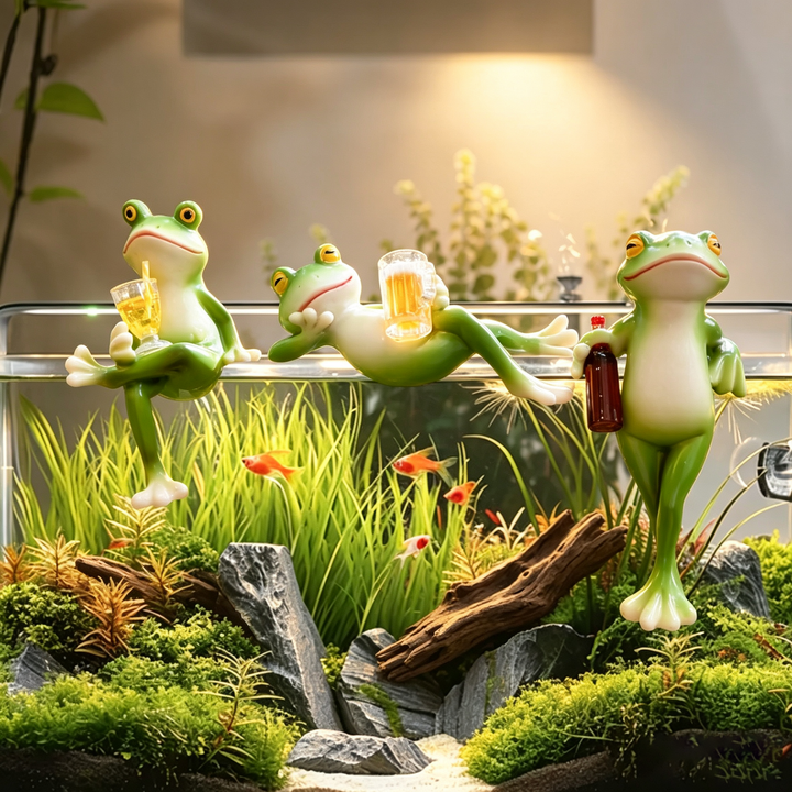 Creative Drinking frog figurine