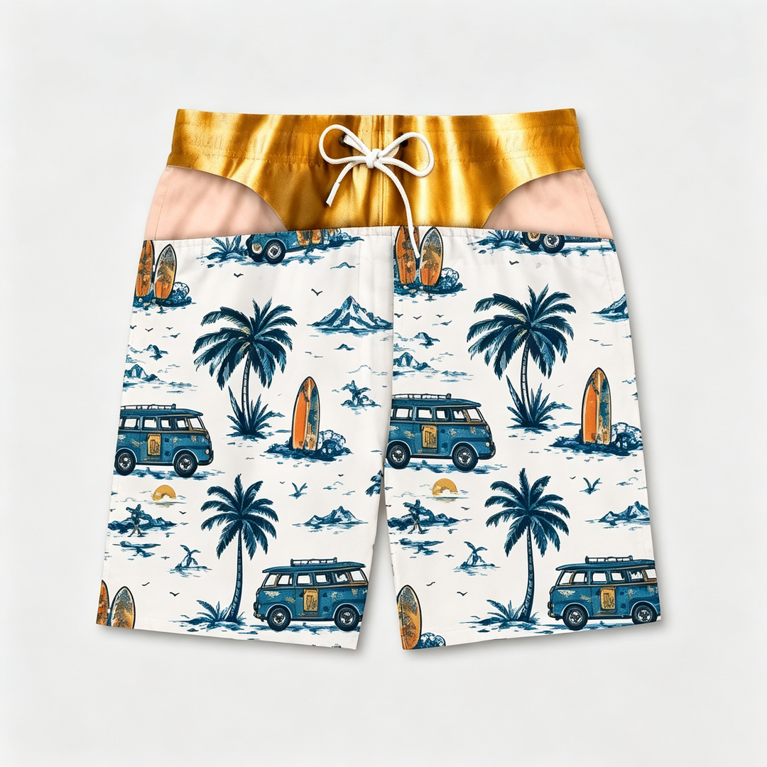 Eye-catching surfing beach shorts