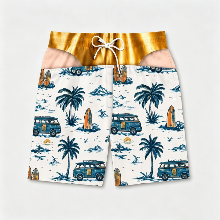 Eye-catching surfing beach shorts