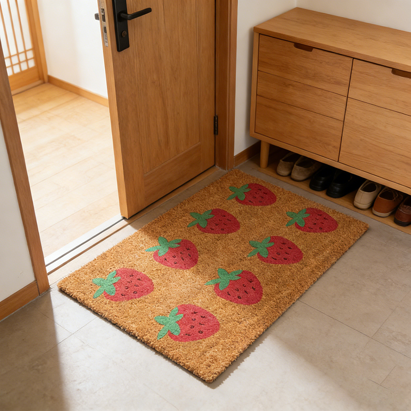 Strawberries Fuck Off Doormat