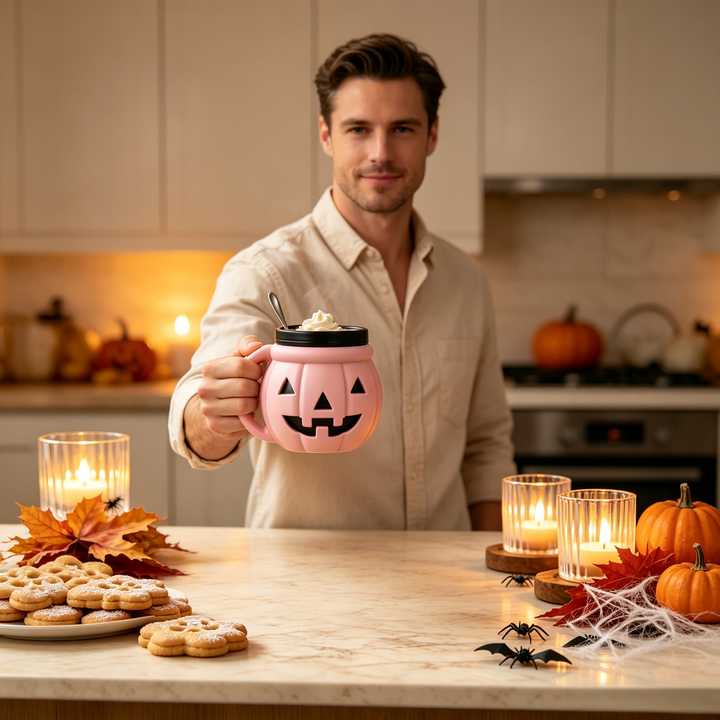 Halloween Pumpkin Ice Cream Cup