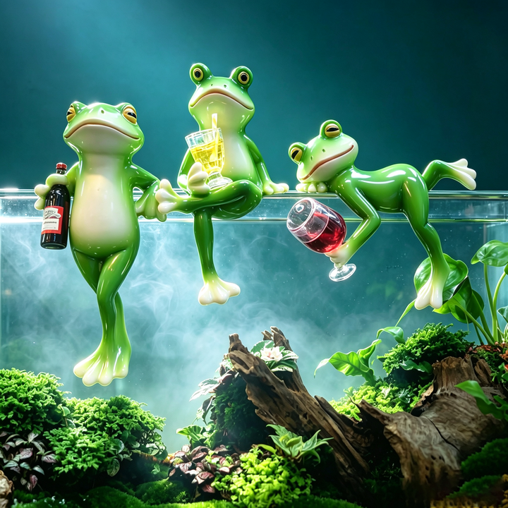 Creative Drinking frog figurine