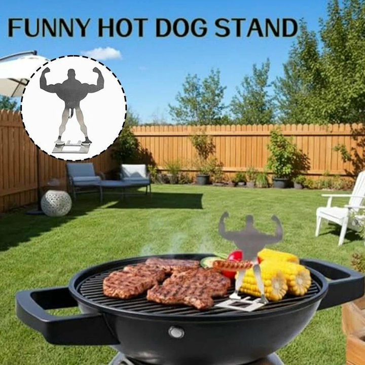 Fun Hot Dog &amp; Sausage Stainless Steel Stand