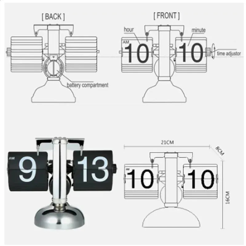 Automatic page turning mechanical clock