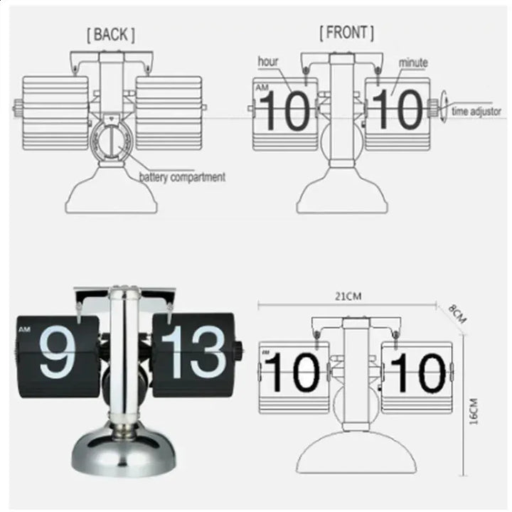 Automatic page turning mechanical clock