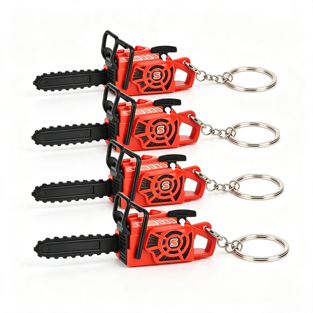 Mini chainsaw keychain