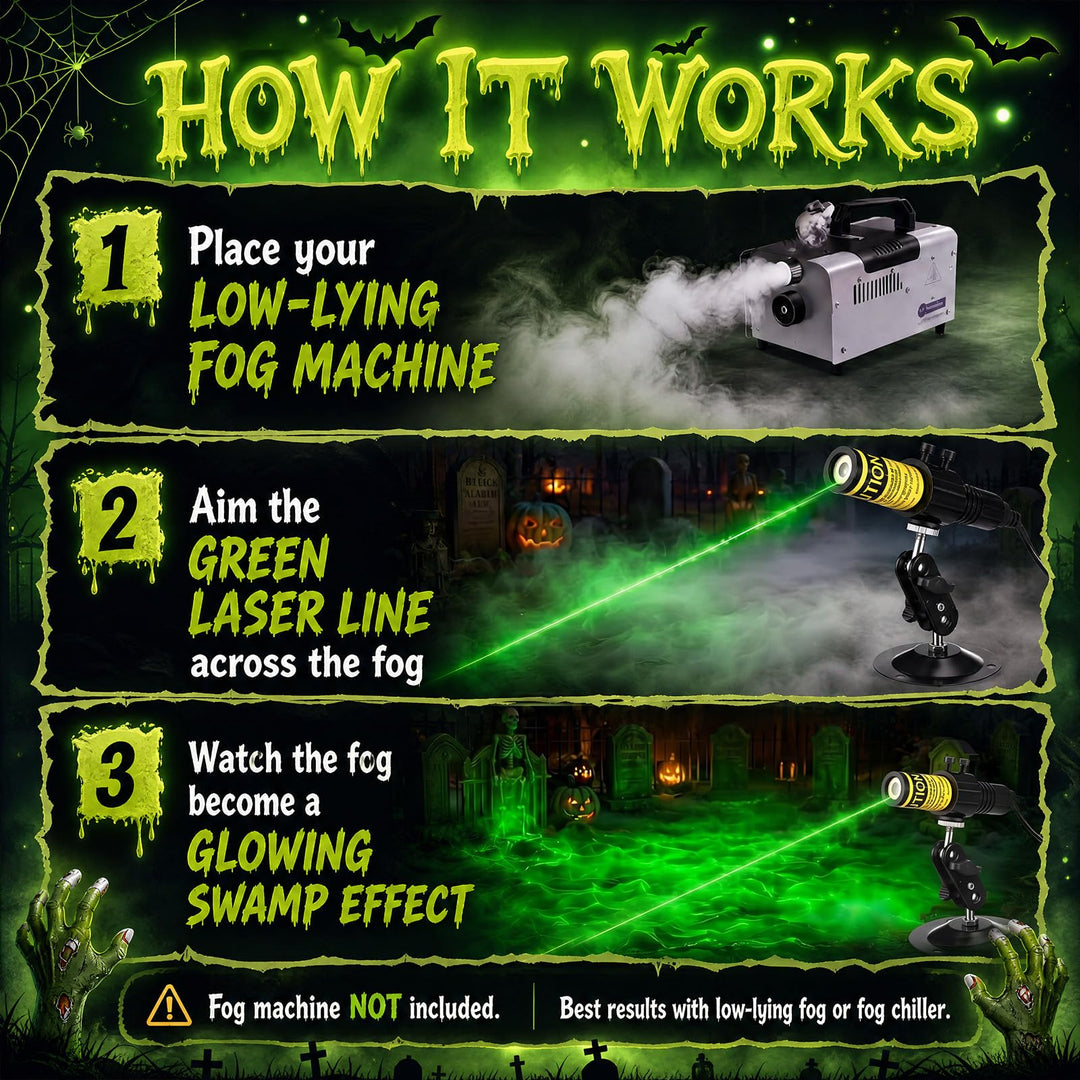 Halloween Green Swamp Laser Light