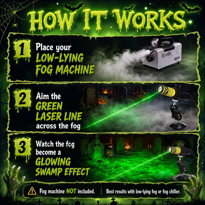 Halloween Green Swamp Laser Light