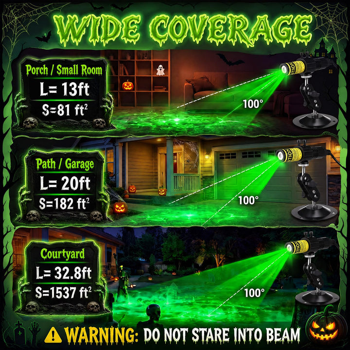 Halloween Green Swamp Laser Light