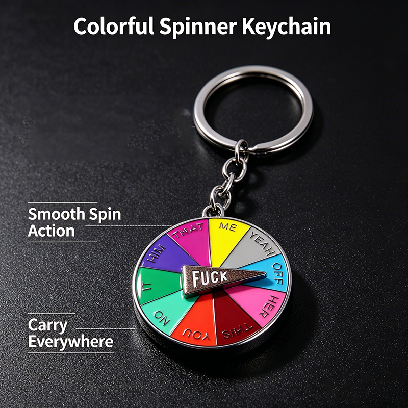 Fun Rotating Spinner Keychain