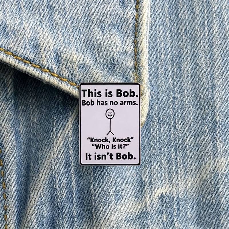 This is Bob—the "Bob with No Arms" doodle badge