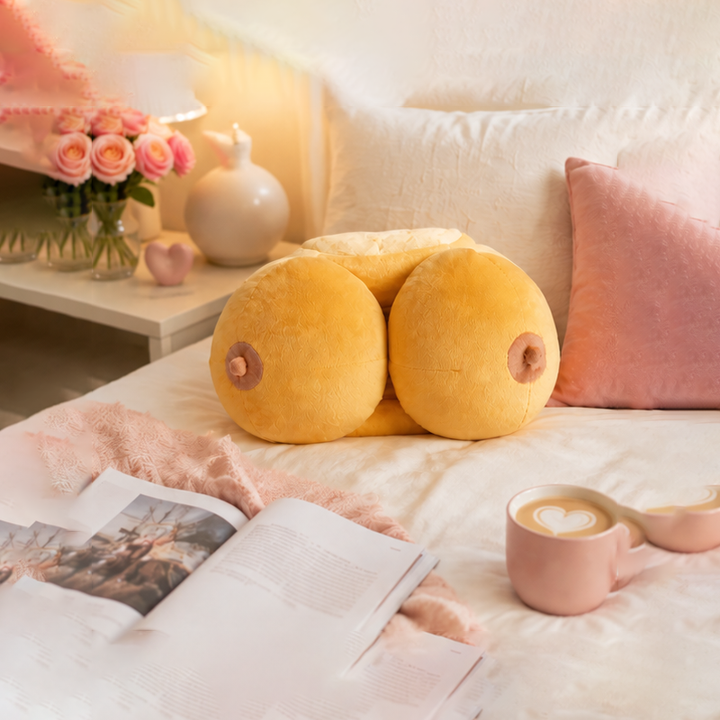 Playful and unique plush pillow