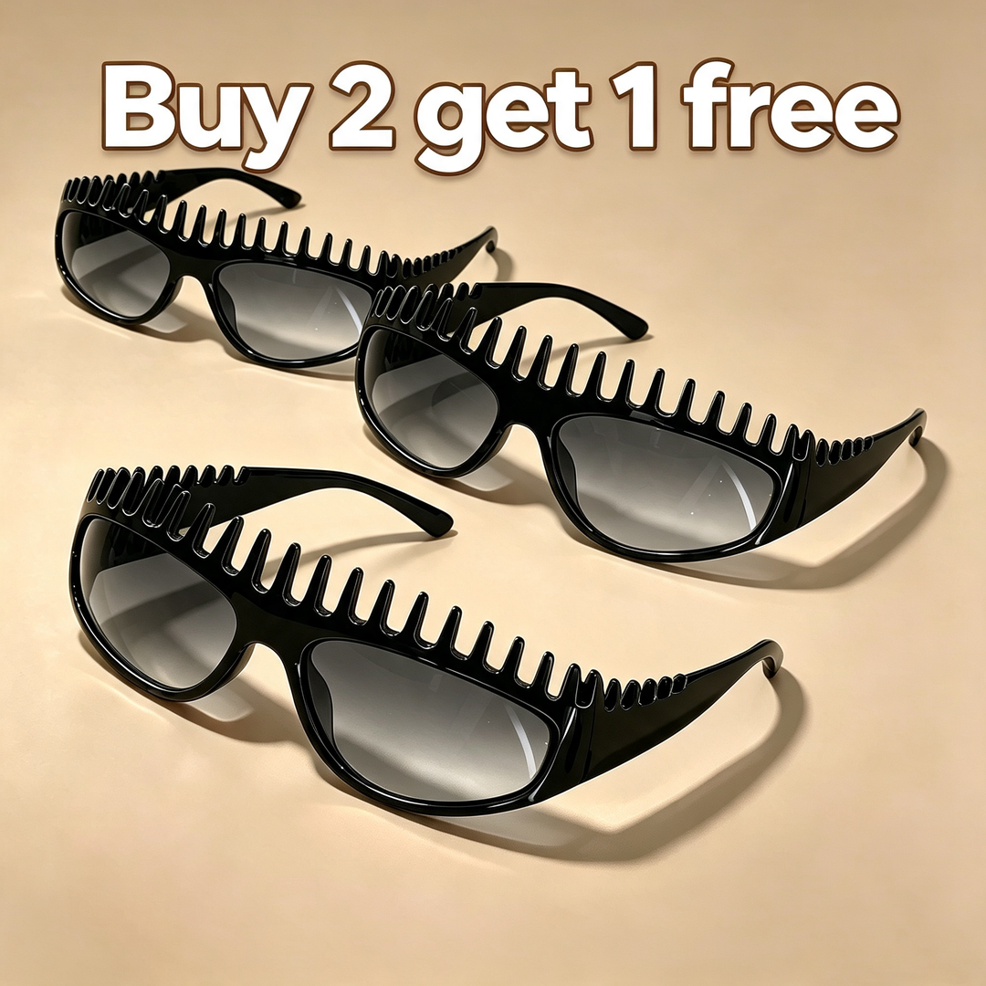 Spiky Comb Frame Y2K Party Sunglasses