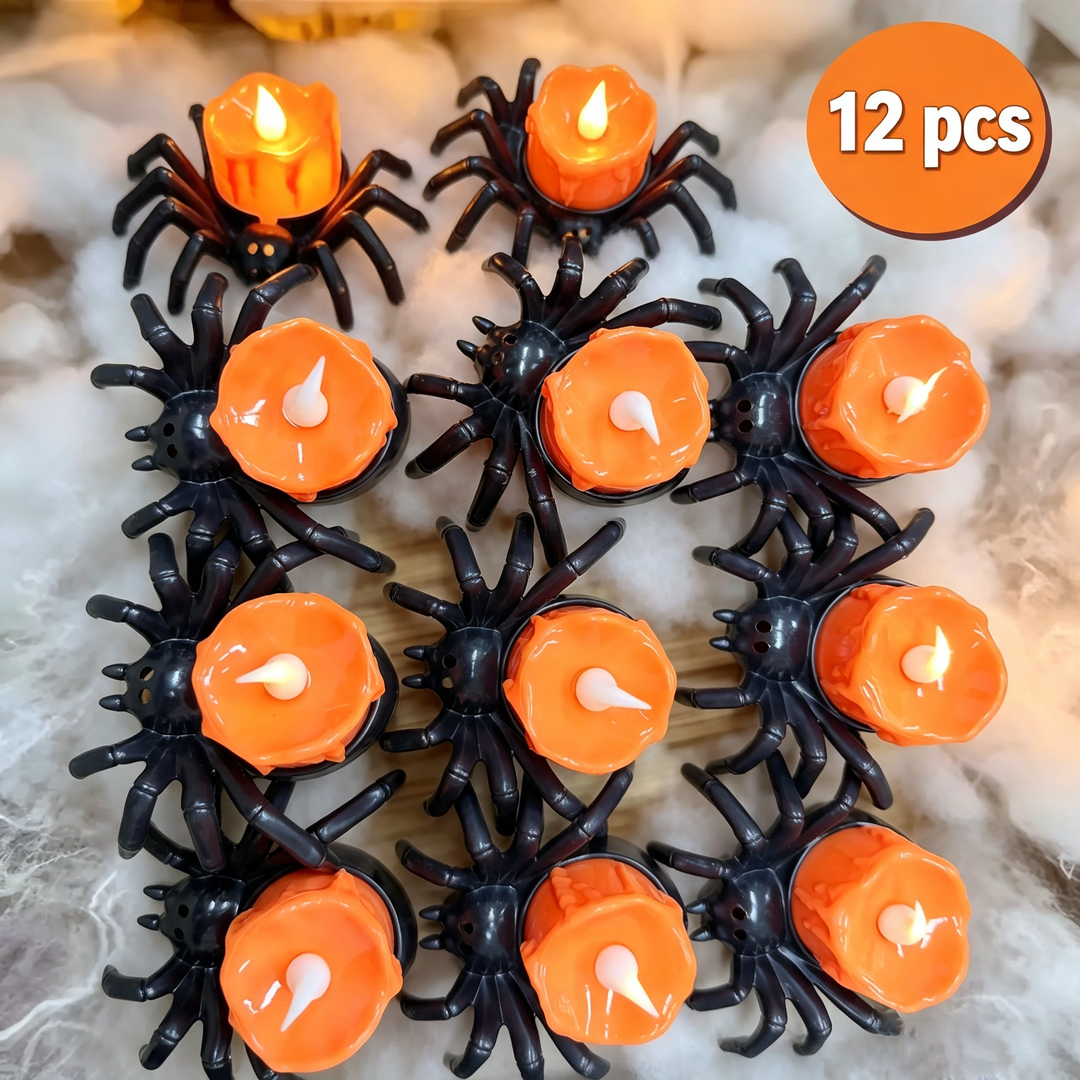 Halloween Spider Candle Light