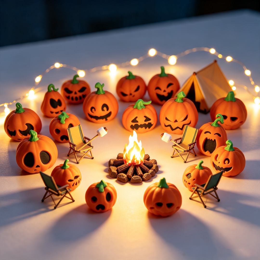 Funny and evil pumpkin ornaments