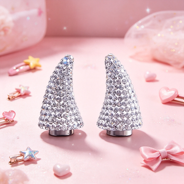 Rhinestone Magnetic Devil Horn Accessories