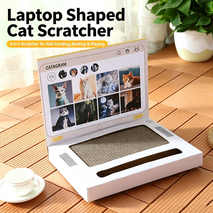Laptop Shaped Cat Scratching Post