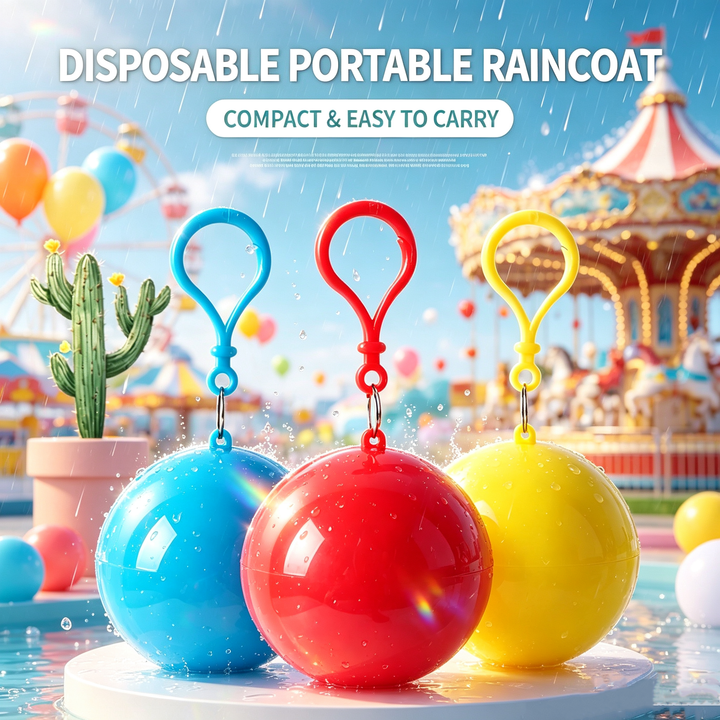 Disposable raincoat balls