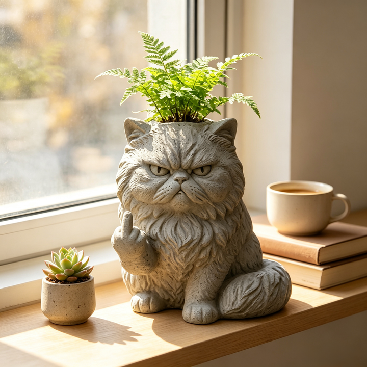 Grumpy Cat Flower Pot