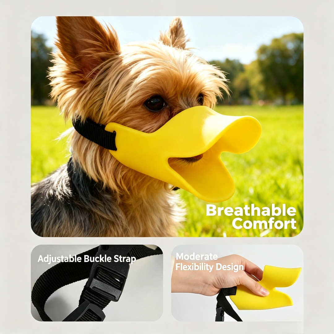 Silicone anti-bite muzzle for dogs