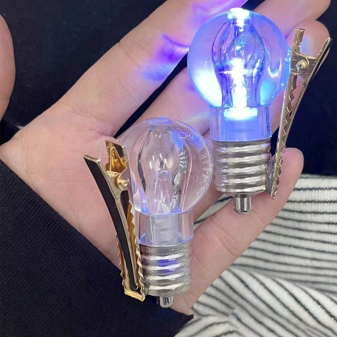 Light bulb hair clip