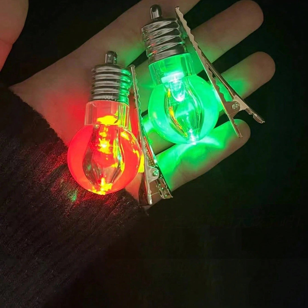 Light bulb hair clip