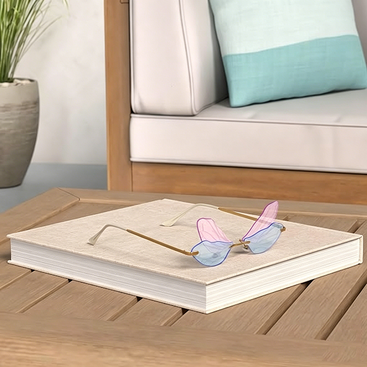 Dragonfly-wing gradient sunglasses