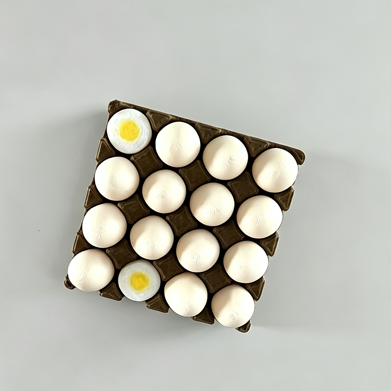Individual egg-shaped refrigerator magnet decoration