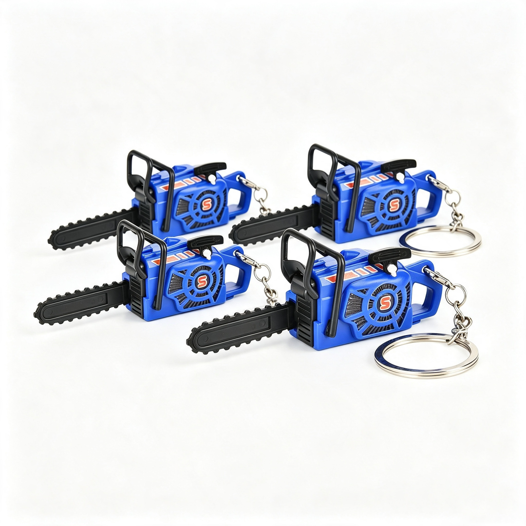 Mini chainsaw keychain