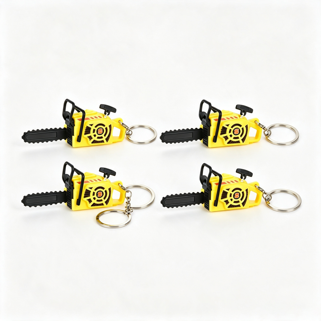 Mini chainsaw keychain