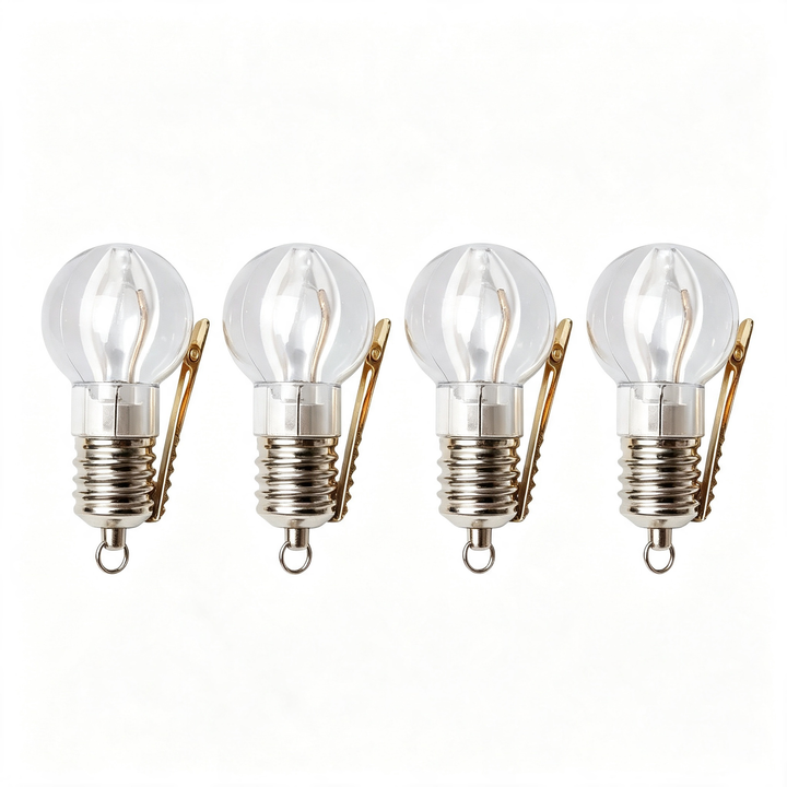 Light bulb hair clip
