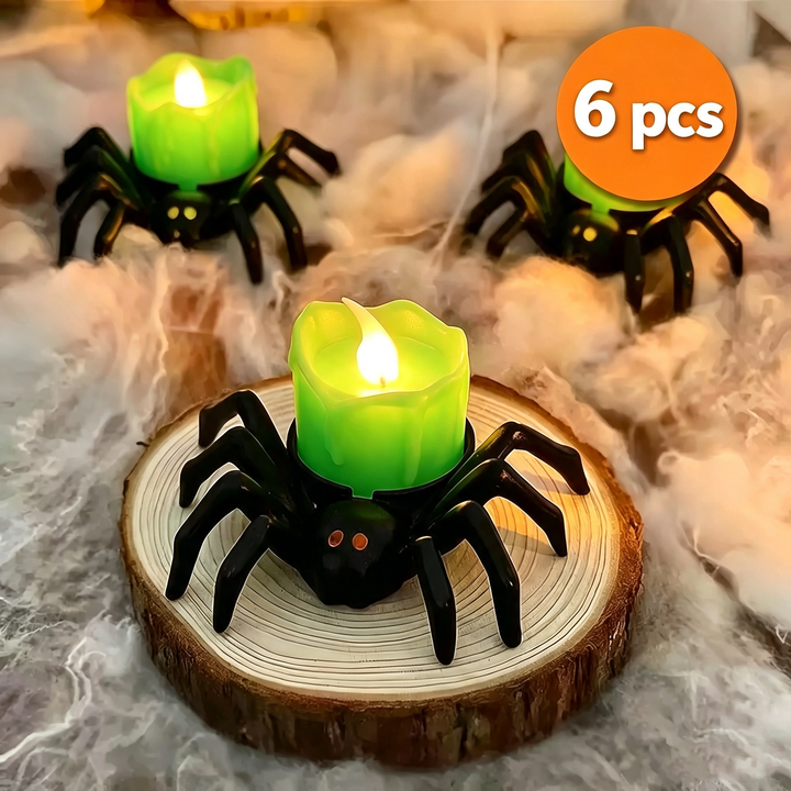Halloween Spider Candle Light