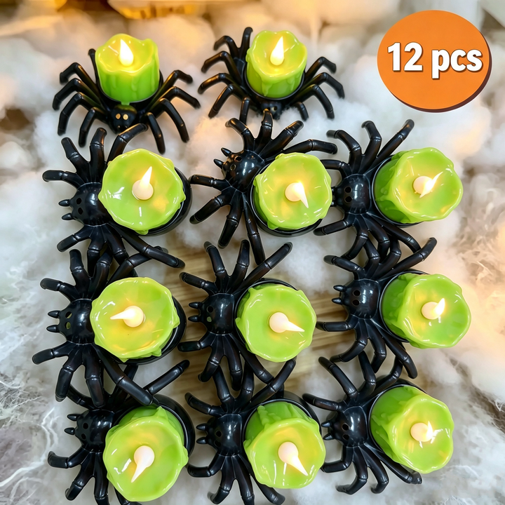 Halloween Spider Candle Light