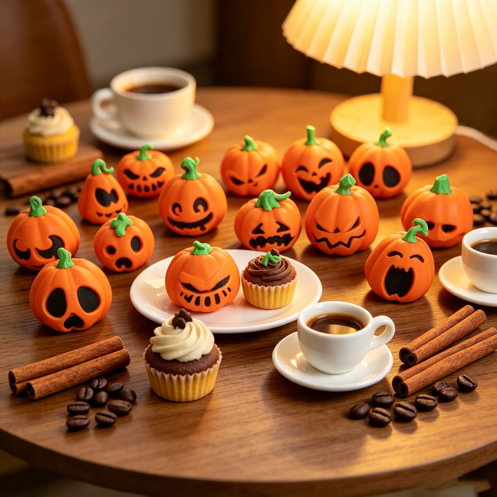 Funny and evil pumpkin ornaments