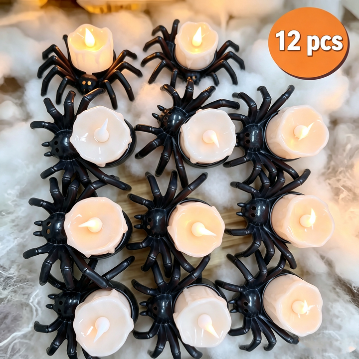 Halloween Spider Candle Light