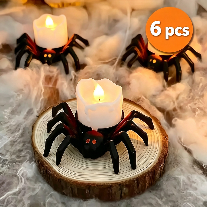 Halloween Spider Candle Light