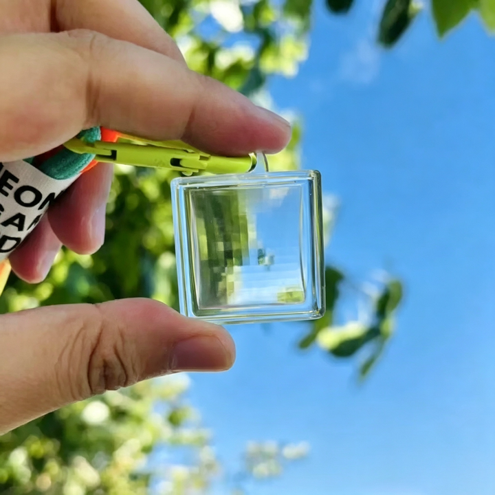 Pixel Stone Mosaic Filter Pendant