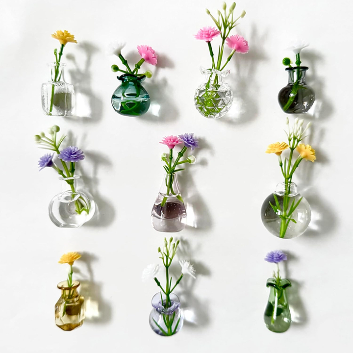 Mini Magnetic Flower Vase – DIY Glass Decor