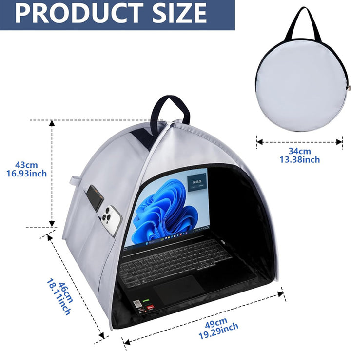 Portable computer sunshade bag
