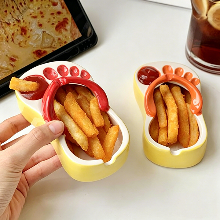 French fry dipping tray