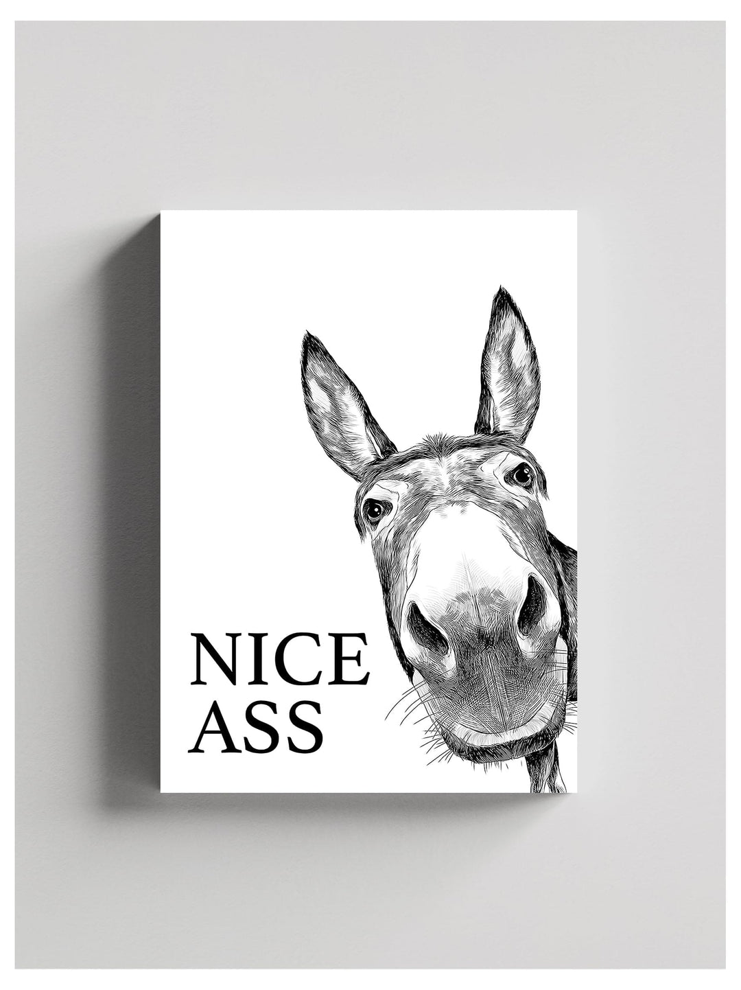 Fun bathroom wall art - Donkey pattern