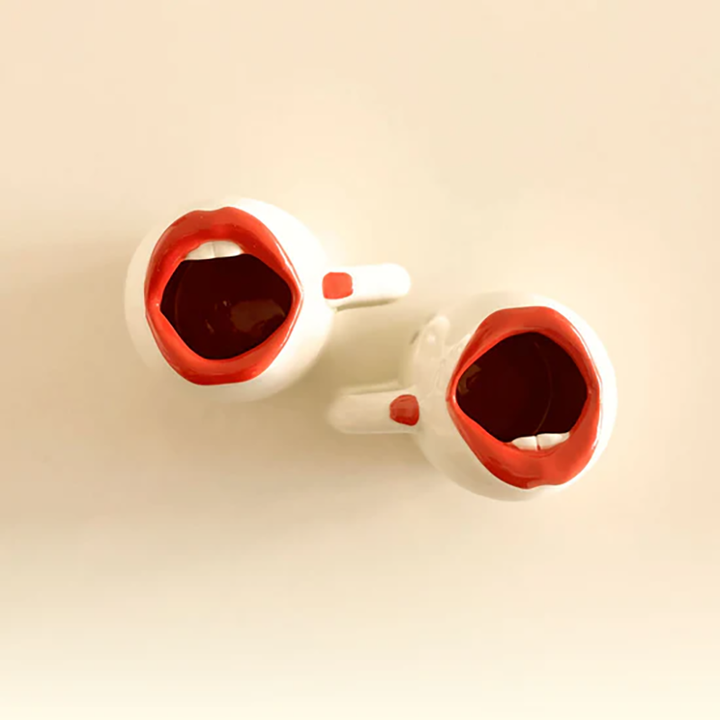 Handmade Ceramic Kissing Lip Cup