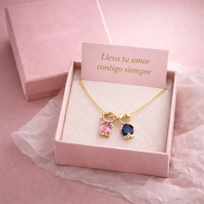 Parent-child pendant necklace