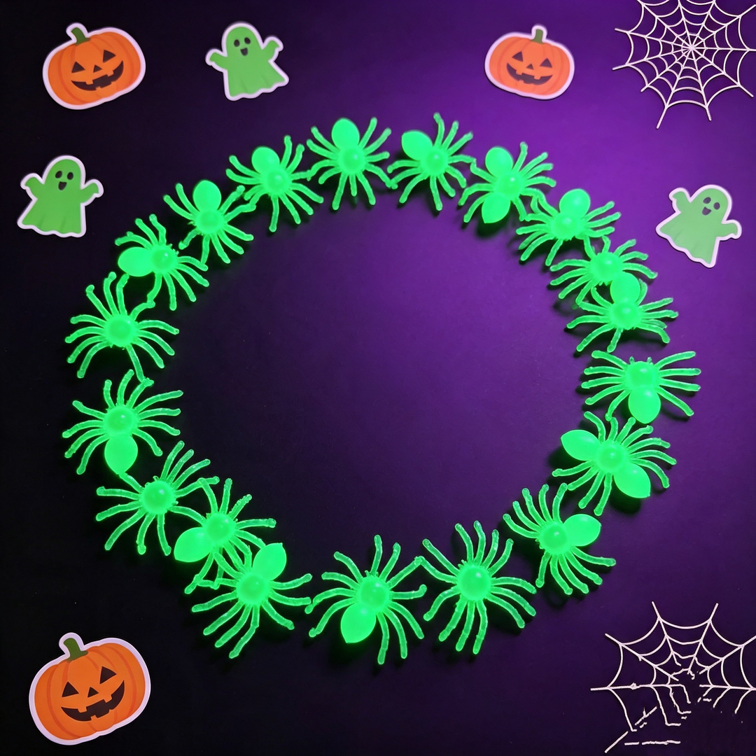 Glow-in-the-dark decorative spider