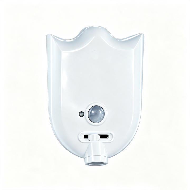 Toilet seat night light projection